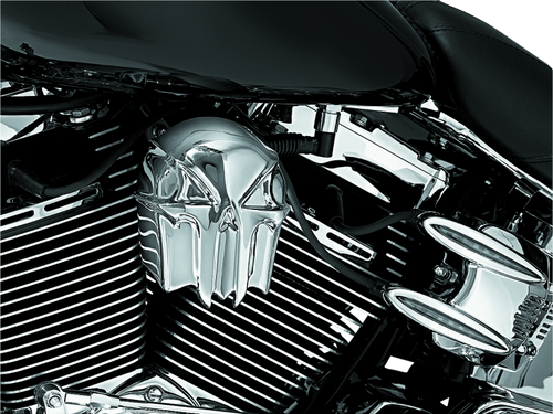 Kuryakyn Skull Horn Cover Chrome – Custom Harley-Davidson Horn Upgrade Part #7718