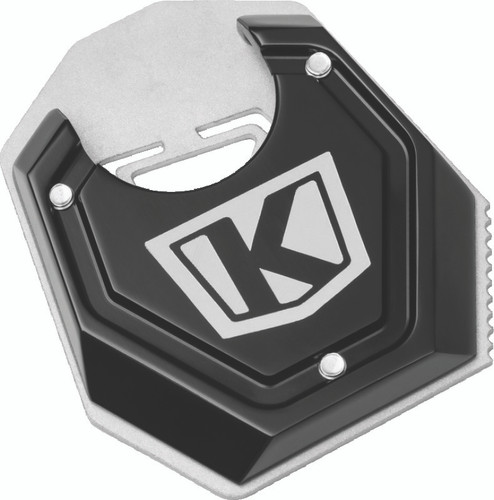 The Lodestar Kickstand Shoe helps eliminate potential tip-overs when parked on soft or uneven surfaces, and it can also be utilized as a tire bead-breaking tool in a pinch.
<ul>
  <li>The CNC-machined 6061 aluminum (top) and laser-cut stainless st...