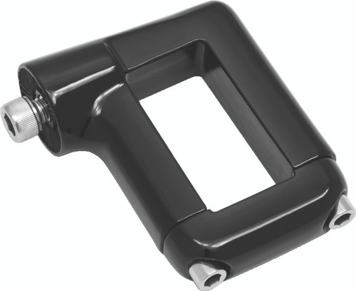 Kuryakyn Side Mount License Plate Clamp for Dyna Models - Black