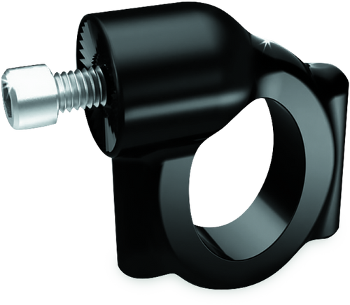 Kuryakyn Side Mount License Plate Holder Clamp for Harley-Davidson Softail 1986-2017 – Gloss Black