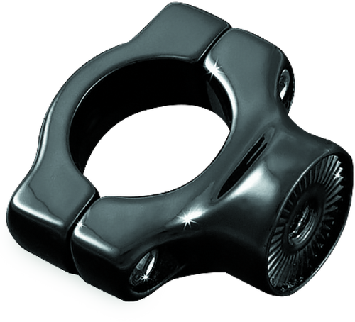 Kuryakyn Side Mount License Plate Holder Clamp for Harley-Davidson Softail 1986-2017 – Gloss Black