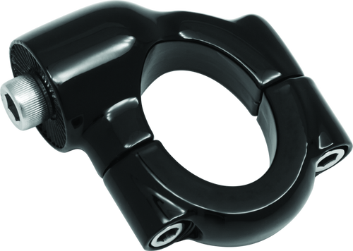 Kuryakyn Side Mount License Plate Holder Clamp for Harley Softail Models - Gloss Black (Part #3117)
