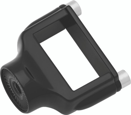 Kuryakyn Side Mount License Plate Holder Clamp for Harley-Davidson XL Models (1986-2023) - Gloss Black