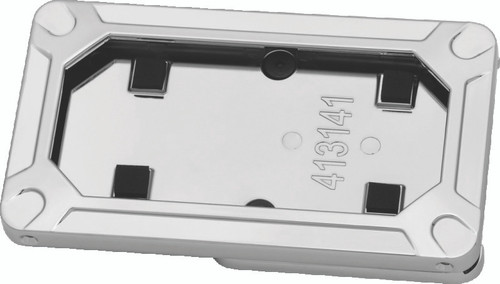 Kuryakyn Nova Side Mount License Plate Frame for Harley Davidson Models - Gloss Chrome Part 3141