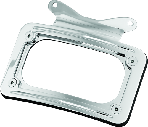 Kuryakyn Curved License Plate Mount for Harley Davidson Street Glide and Road Glide (Chrome)