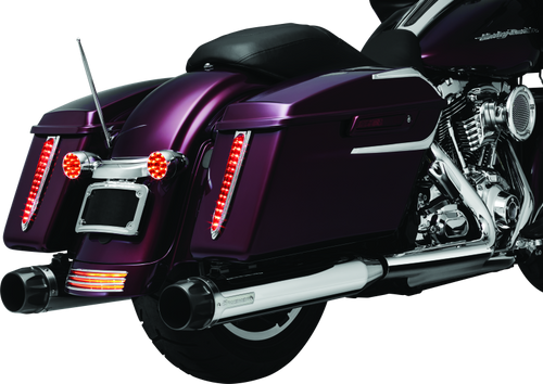 Kuryakyn Curved License Plate Mount for Harley Davidson Street Glide and Road Glide (Chrome)