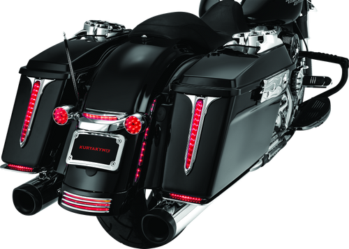 Kuryakyn Curved License Plate Mount for Harley Davidson Street Glide and Road Glide (Chrome)