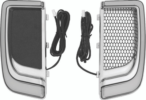 Kuryakyn Tracer LED Fairing Lower Grills for Harley Davidson Touring Models