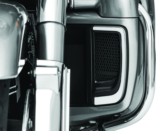 Kuryakyn Tracer Lower Fairing Grill Black for Harley Davidson Touring Models Part #5064