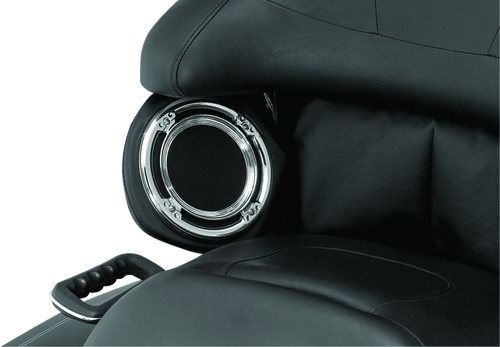 Kuryakyn Rear Speaker Accents for Harley-Davidson – Chrome Trim Rings Part #3792
