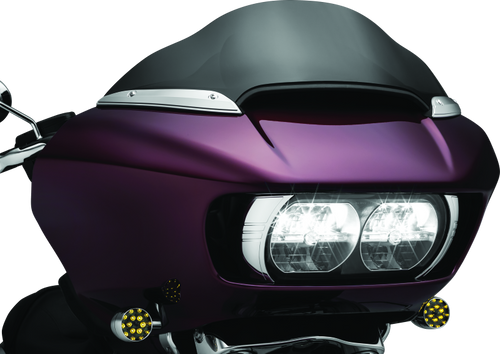 Kuryakyn Windshield Side Trims for Harley-Davidson Road Glide 2015-2021 – Chrome Finish