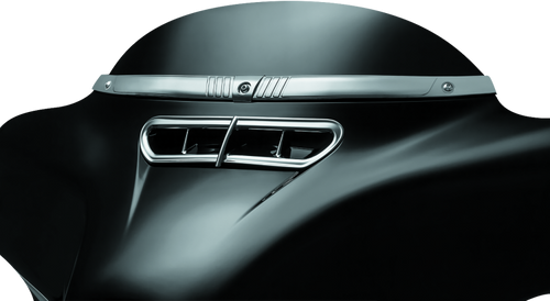 Kuryakyn Tri-Line Windshield Trim Chrome for Harley Davidson Touring Models
