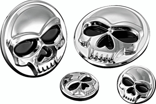 Kuryakyn Replacement Components Zombie Medallions 1 inch Diameter Chrome