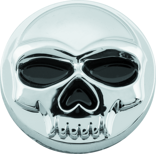 Kuryakyn Replacement Zombie Windshield Emblem Chrome for Harley Davidson Touring Models