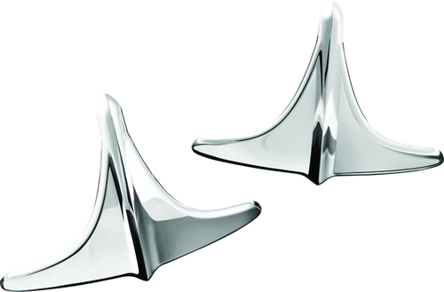 Kuryakyn Rear Fender Accents Leading Edge Chrome for Harley Davidson Tri Glide Ultra and Street Glide Trike