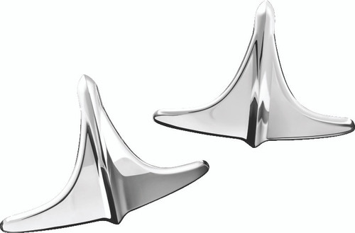Kuryakyn Rear Fender Accents Leading Edge Chrome for Harley Davidson Tri Glide Ultra and Street Glide Trike
