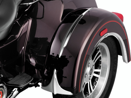 Kuryakyn Rear Fender Accents Leading Edge Chrome for Harley Davidson Tri Glide Ultra and Street Glide Trike