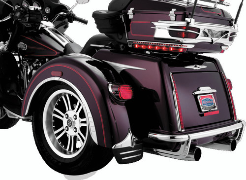 Kuryakyn Rear Bumper Accents for Harley Davidson Trikes - Chrome (Part #7223)