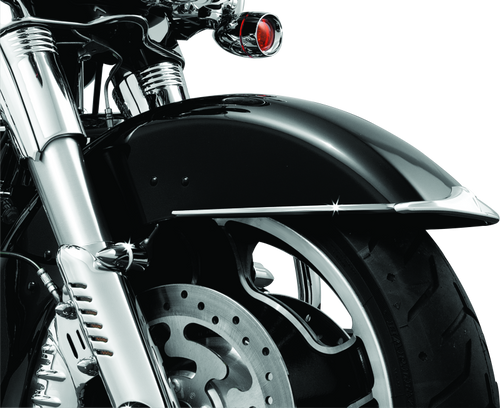 Kuryakyn Front Fender Side Trim Chrome for Harley Davidson Touring Models Part 7786