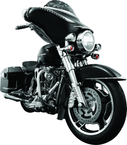 Kuryakyn Front Fender Side Trim Chrome for Harley Davidson Touring Models Part 7786