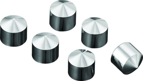 Kuryakyn Peaked Rocker Box Bolt Covers 6 Piece Set for Twin Cam & Milwaukee-8