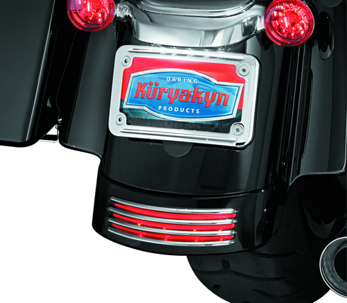 Kuryakyn Rear Fender Accents for Harley Davidson FLHX and FLTRX Models - Chrome Part Number 7797