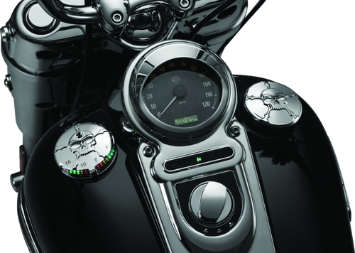 Kuryakyn Zombie Fuel & Battery Gauge Chrome - Part #7357