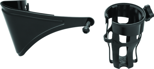 Kuryakyn Reflex Drink Holder for Harley-Davidson Touring Models – Right Side, Gloss Black (Part #6487)