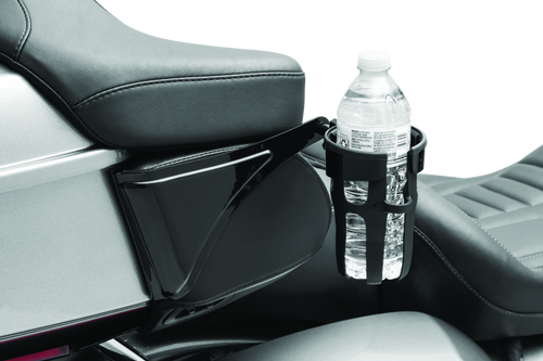Kuryakyn Reflex Drink Holder for Harley-Davidson Touring Models – Right Side, Gloss Black (Part #6487)