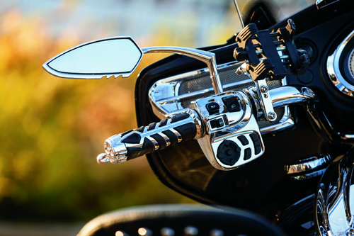 Kuryakyn Raised Mirror Adaptors for Metric Models (Excluding Yamaha) Chrome Part 1713
