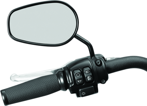 Kuryakyn Mirror Stem 3-Inch Outward Extenders for Enhanced Visibility in Black, Part #1216