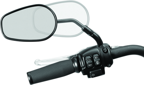 Kuryakyn Mirror Stem 3-Inch Outward Extenders for Enhanced Visibility in Black, Part #1216