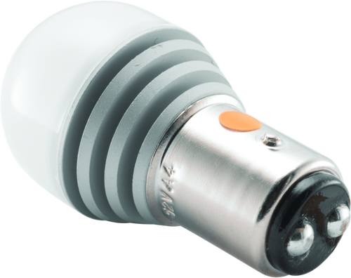 Kuryakyn Two Circuit Amber LED 1157 Bulb – Upgrade Your Turn Signals and Taillights with Bright, Low-Current LED Lighting