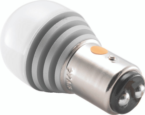 Kuryakyn Two Circuit Amber LED 1157 Bulb – Upgrade Your Turn Signals and Taillights with Bright, Low-Current LED Lighting