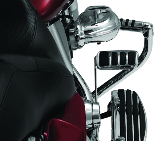 Kuryakyn ISO Brake Pedal Pad Longhorn Chrome Part 4456 for Powersports Vehicles