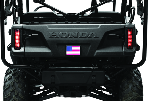 Kuryakyn Freedom Flag LED 4x6 Inch Black – Patriotism Display for Powersports Vehicles