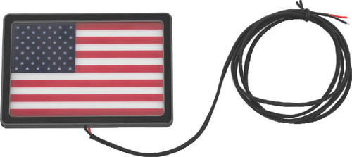 Kuryakyn Freedom Flag LED 4x6 Inch Black – Patriotism Display for Powersports Vehicles