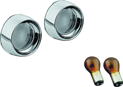 Kuryakyn Deep Dish Bezels with Smoke Lenses for Kawasaki and Honda Cruiser Models – Part Number 2270