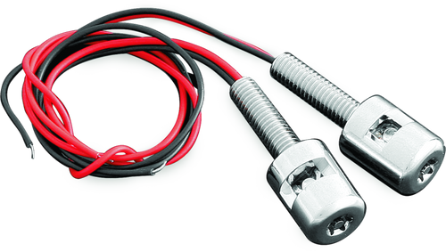 Kuryakyn LED License Plate Bolt Lights - White LED, Chrome Finish, Part 9199