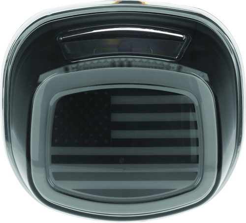 Kuryakyn Freedom Taillight with Smoke Lens and License Light for Harley Davidson