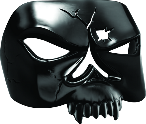 Kuryakyn Zombie Taillight Cover Black for Harley-Davidson 2013-2019 Models with Conventional Fender-Mounted Taillights