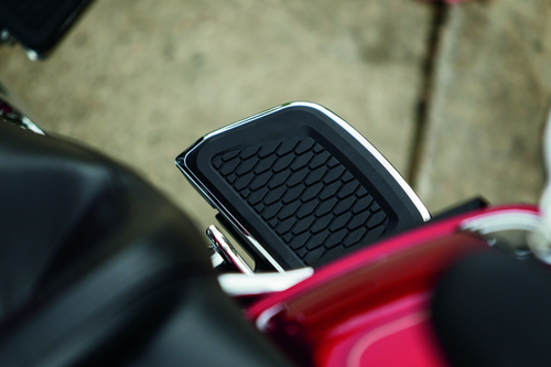 Kuryakyn Hex Passenger Board Inserts Chrome for Harley Davidson Touring Models Part #5902