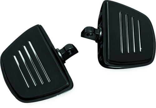 Kuryakyn Premium Mini Boards with Male Mount Adapters - Black (Part Number 7578)