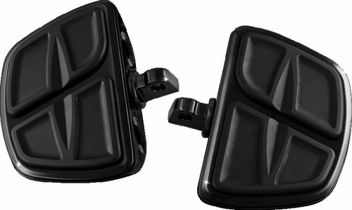 Kuryakyn Kinetic Mini Boards with Adapter Black – Compact Floorboard for Powersports Vehicles