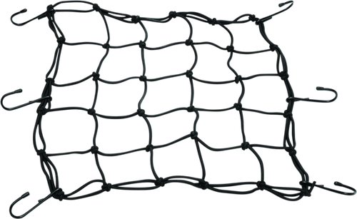 Kuryakyn 12-inch Cargo Net for Powersports Vehicles – Durable Expandable Nylon with Protective Tips