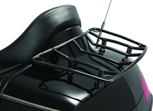 Kuryakyn Trunk Luggage Rack Adjustable for Honda Gold Wing and Kawasaki Vulcan - Gloss Black Part 7149