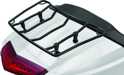 Kuryakyn Trunk Luggage Rack Adjustable for Honda Gold Wing and Kawasaki Vulcan - Gloss Black Part 7149