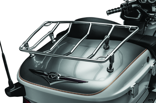 Kuryakyn Multi-Rack Adjustable Trunk Luggage Rack for Honda Gold Wing and GL1500 - Chrome