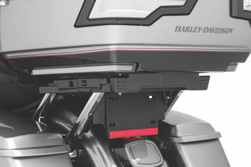 Kuryakyn Quick Adjust Tour-Pak Relocator for 2014-2015 Harley Davidson Touring Models in Black