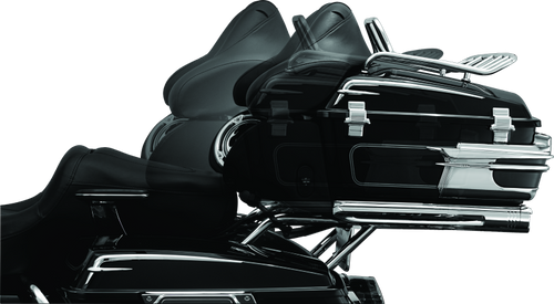 Kuryakyn Quick Adjust Tour-Pak Relocator for 1997-2013 Harley Davidson Touring Models - Chrome
